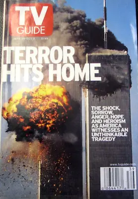 Vintage Tv Guide - September 29  - 2001     911    Terror Hits Home     V. G. • $9.74