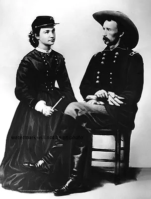 General George Armstrong Custer And His Wife 8 X 10  Photo 8 • $7.43