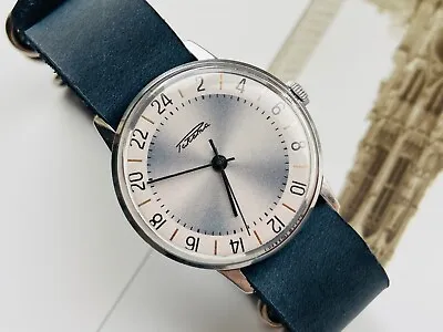 Raketa 24 Hours Men's Wristwatch Soviet Vintage Rocket Watch • £156