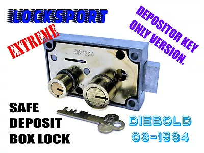 $22.99 • Buy LOCKSPORT - DIEBOLD SAFE DEPOSIT BOX LOCK With KEY, QUALITY ITEM, FULLY OPERABLE