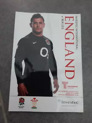 England Vs Wales Investec International 2011 Programme  • £3.50