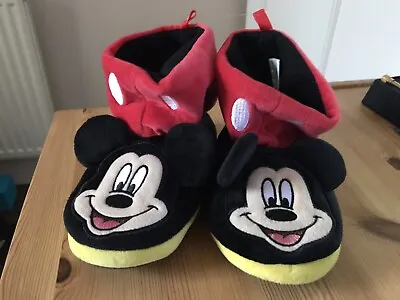 Mickey Mouse Slippers Size 11- 12 - Good Condition • £7.99
