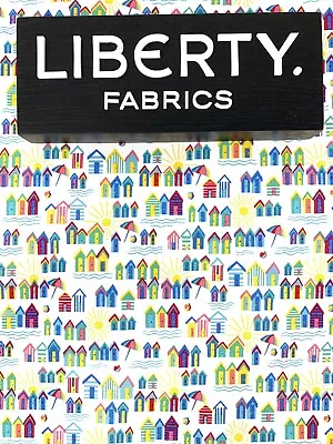 £17.27 • Buy Liberty Fabric, Sunny Days, Riviera Beach Hut Nautical Sailing Quilting Cotton
