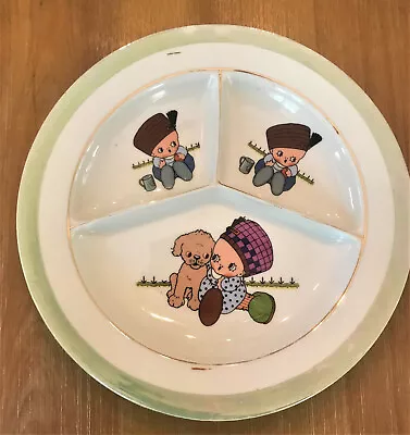 Antique Union K Czechoslovakia Musterschutz Porcelain Child's Plate • $4.50