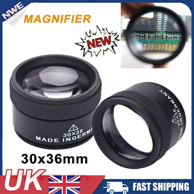 30X Magnifying Loupe Jewelry Jewelers Pocket Magnifier Loop Eye Glass Watchmaker • £6.25