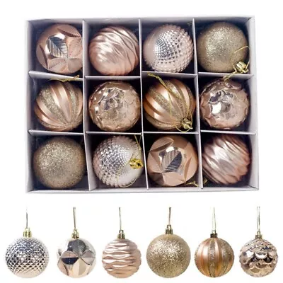 12pcs 6CM Christmas Tree Baubles Ball Ornament Xmas Hanging Balls Party Decor AU • $15.99