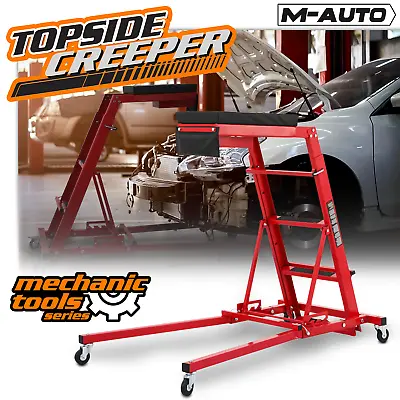[FOLDABLE+ADJUSTABLE HEIGHT]Rolling Topside Creeper Mechanic Vehicle Repair Seat • $250.99