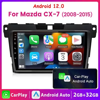 For Mazda CX-7 2008-2015 Android12 Carplay Car Radio Stereo GPS Navi WIFI 2+32GB • $128.50