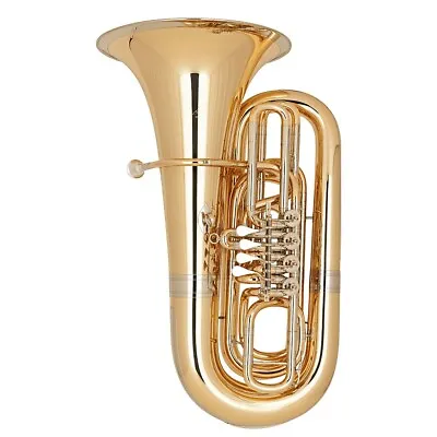 Miraphone 191 5 4 BBb Tuba 191 4V Gold Brass 4 Valves Nickel Silver Slides • $11729