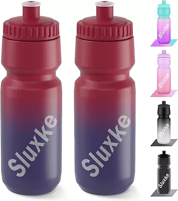 2 Pack Squeeze Water Bottles 24Oz Cycling Water Bottle 720Ml Bike Water Bottle • $20.88