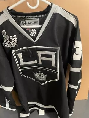 Jonathan Quick LA Kings Black Jersey 2012 Stanley Cup Champions Size 50 NHL • $100