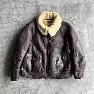 Vintage WWII Military Shearling Bomber M 445 Jacket  • $475