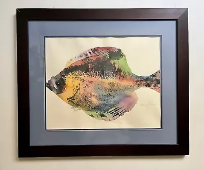 Original Vintage Gyotaku Fish Rubbing Print Signed By The Artist • $149