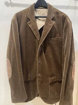 $119.99 • Buy Rugby Ralph Lauren Jacket Mens XL  Brown Corduroy Sport Coat Blazer Elbow Patch