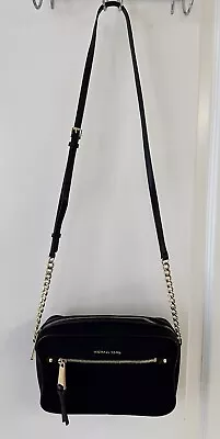 Michael Kors ‘Polly’ Crossbody Shoulder Nylon Bag Black Strap With Chain • $59