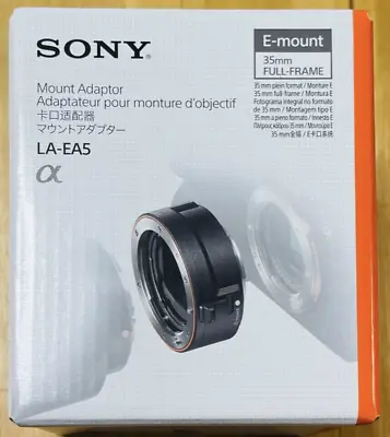 Sony LA-EA5 A-Mount Adapter Lens Manual Focus • $178.72