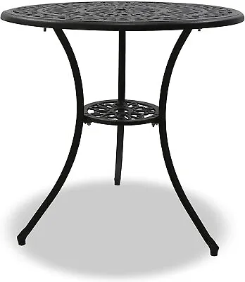 £119 • Buy Homeology POSITANO Garden & Patio Black Cast Aluminium Bistro Table