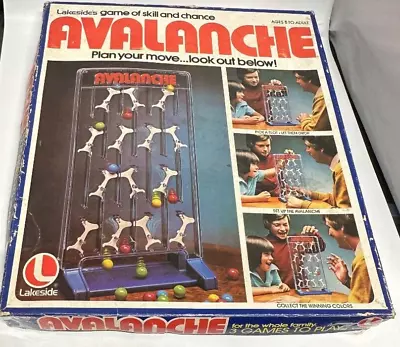 Vintage 1976 Lakeside Avalanche Game Of Skill & Chance • $22.99