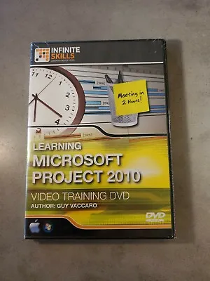 Learning Microsoft Project 2010 Video Training DVD ROM Infinite  Guy Vaccaro • $39.99