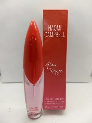 Naomi Campbell Glam Rouge Eau De Toilette Edt 30ml Spray - Damaged - Women's • £13.33