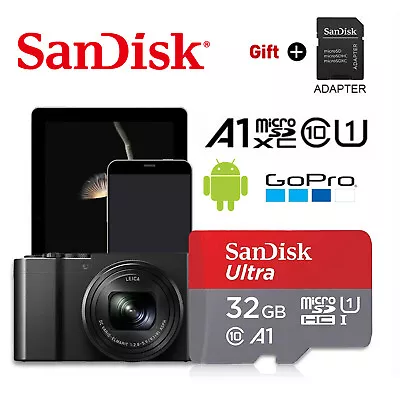 SanDisk Micro SD Card 32GB TF Cart Ultra Class 10 SDHC Memory Card • $11.10