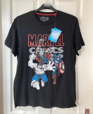 £6.50 • Buy NEW TU Mens Black Marvel Comics Avengers T-Shirt Size M