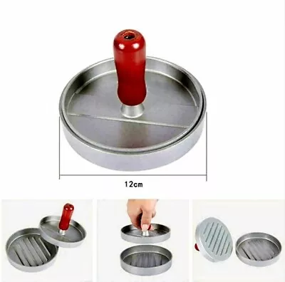 Double Hamburger Beef Burger Quarter Pounder Maker Mould Press Patty Barbecue • £7.99