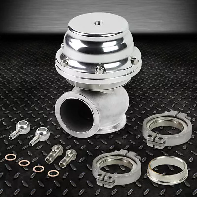 $56.04 • Buy 44mm Turbo Exhaust Manifold Silver External Vband Wastegate+dump Pipe Valve/ring