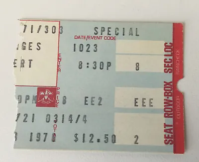 Elvis Ticket Stub October 23 1976 Richfield Coliseum  / Direct From Memphis • $136.71