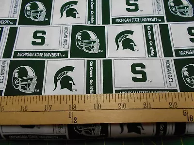 1 Yard Sykel Michigan State Spartans Fabric • $7.99