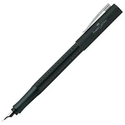 FABER CASTELL Grip 2011 Fountain Pen Matt Black • £14.99