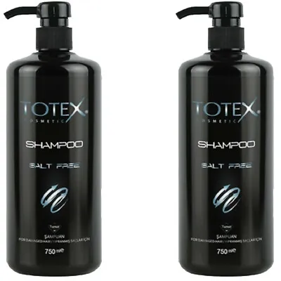 2x TOTEX - SALT FREE -Hair Shampoo - For All Hair Types -Salon & Barbers- 750ml • £14.99