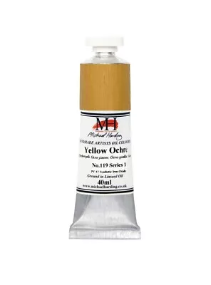 Michael Harding Oil Paint - 40ml Tube - Yellow Ochre (Series 1) • £11.99