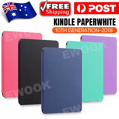 Flip Leather Folio Case Cover Magnetic For Amazon KINDLE Paperwhite 10th 2018 • $8.95