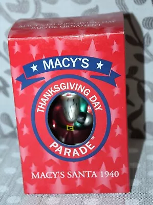 Macys Thanksgiving Day Parade Macy's Santa 1940 Christmas Tree Ornament 2000 • $14.95