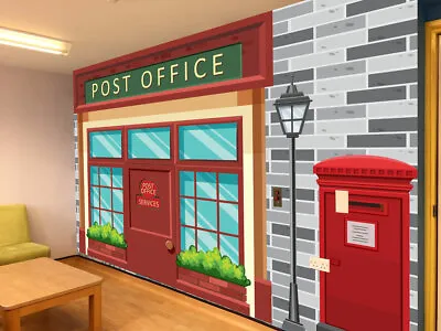 Post Office Dementia Alzheimer Friendly Wallpaper Mural Care Home Decoration • £15.99