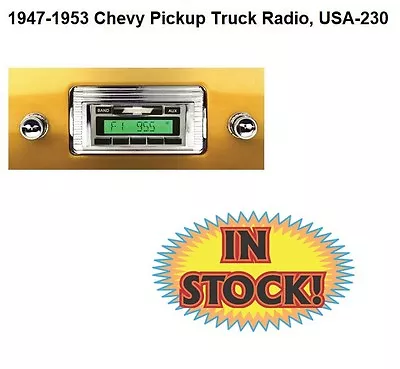 $331.10 • Buy Custom Autosound CHTKE-230 - 1947-53 Chevy Pickup Truck 200 Watt USA-230 Radio