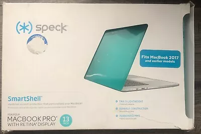 Speck SmartShell Transparent Case Macbook Pro Retina 13 Inch Mykonos Blue • $20