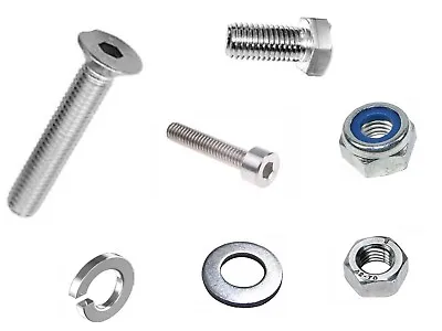 Nut Bolt And Washer 4 Pack A2 Stainless Socket Cap Hex Head Countersunk CSK • £4.35