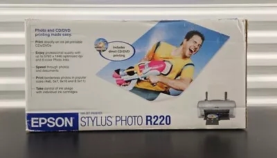 Epson Stylus R220 Digital Photo Inkjet CD DVD Printer Factory Sealed • $249