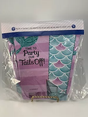 Mermaid Party Treat Boxes - Time To Party Our Tails Off - 12 Ct - Purple Teal • $14.95