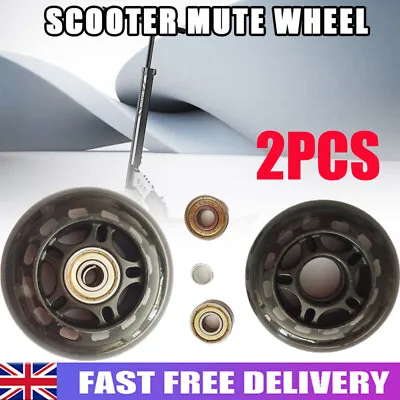 For MICRO MAXI SCOOTER REPLACEMENT REAR WHEELS - Incl Rubber Sealed Bearings UK • £11.79