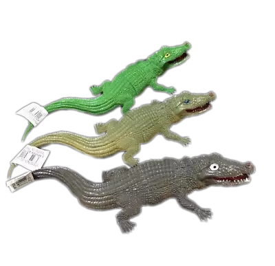 3 Pcs Tropical Reptile Animal Plastic Crocodile Toy Figurine Animals 30cm New • $17.85