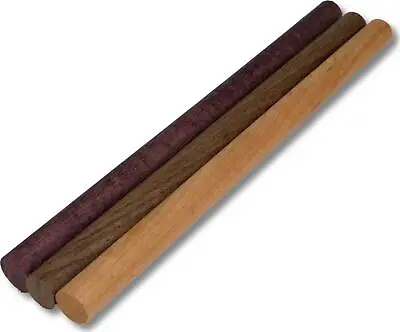 Wooden Dowel Rods - Walnut Purpleheart And Cherry In Each Pack - 3/4 X 12 Inch • $32.85