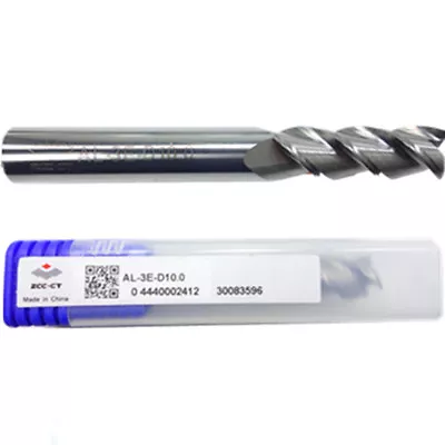 AL-3E-D10.0 Flat End Mill 3Flute Tungsten Steel Milling Cutter For Alu 2pcs • $35.99