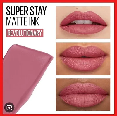 Maybelline Superstay Matte Ink Liquid Lipstick Shade 180 Revolutionary (see Des) • £5.95