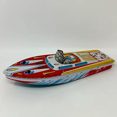 Vintage Tin Toy Speed Boat Japan • $22.49