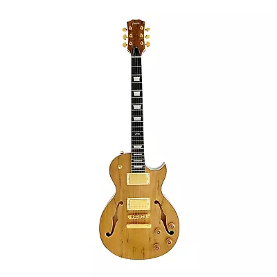 Haze E239GC Semi-Hollow Electric Guitar With Spalted Maple Veneer • $205.24