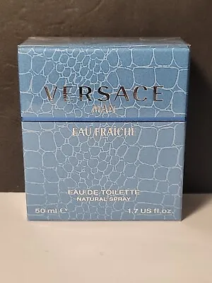 Versace Man Eau Fraiche By Versace For Men EDT Spray 1.7 Oz / 100 Ml New SEALED  • $45