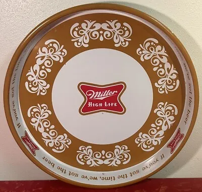 Vintage Miller High Life Beer Serving Tray Beer Advertising Tray • $19.99